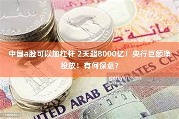 中国a股可以加杠杆 2天超8000亿！央行巨额净投放！有何深意？