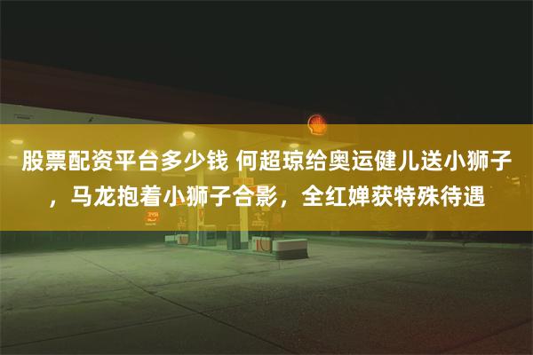 股票配资平台多少钱 何超琼给奥运健儿送小狮子，马龙抱着小狮子合影，全红婵获特殊待遇