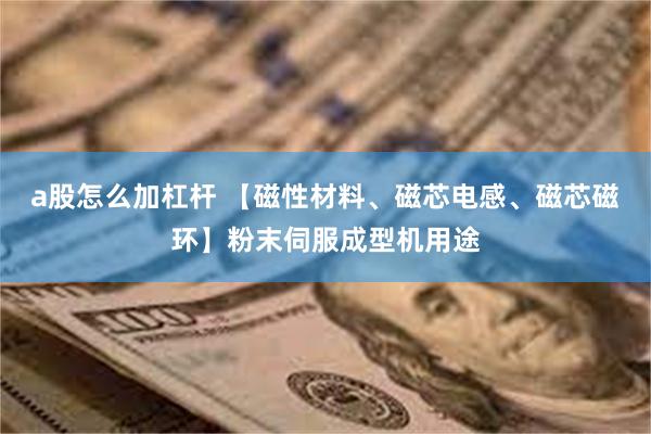 a股怎么加杠杆 【磁性材料、磁芯电感、磁芯磁环】粉末伺服成型机用途